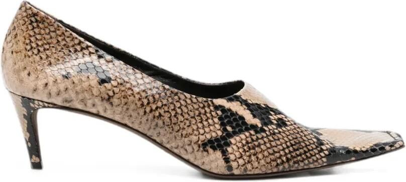 KHAITE Marlene lage pumps Beige