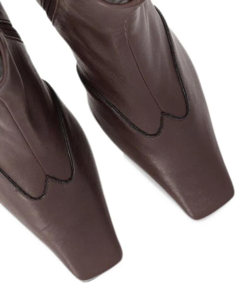 KHAITE Nevada stretch high boots Bruin - Foto 3