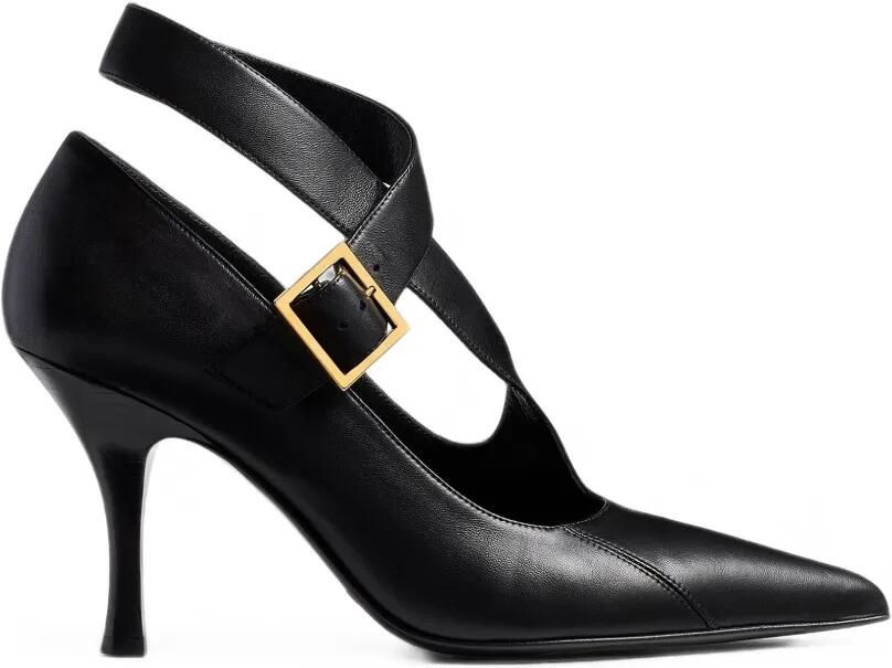 KHAITE Pumps met leren hak Zwart