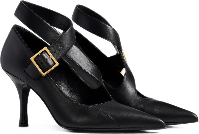 KHAITE Pumps met leren hak Zwart - Foto 5