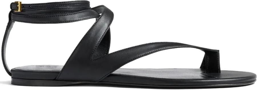 KHAITE Sandalen met enkelbandje Zwart