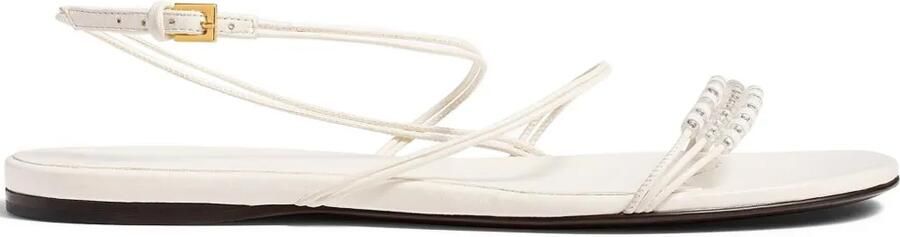 KHAITE Sandalen met lus verfraaid met kralen Wit - Foto 4