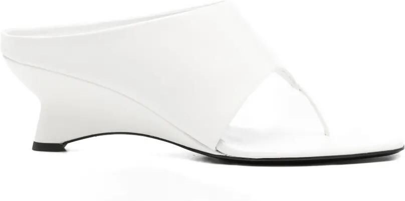 KHAITE Sandalen met sleehak Wit