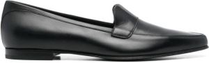 KHAITE Pippen leren loafers Zwart