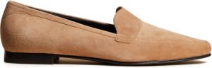 KHAITE Pippen suède loafers Beige