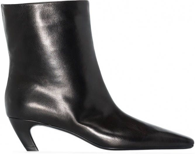 KHAITE Arizona enkellaarzen Zwart