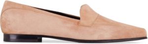 KHAITE Suède loafers Beige