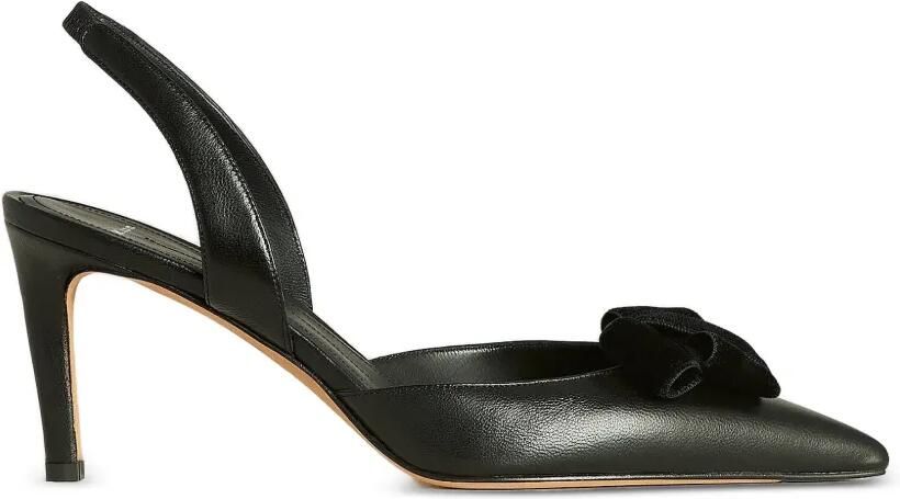 Kiton Slingback pumps met strikdetail Zwart