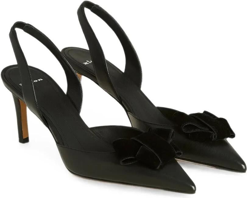 Kiton Slingback pumps met strikdetail Zwart - Foto 2