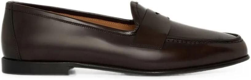 Kiton brushed-leather loafers Bruin
