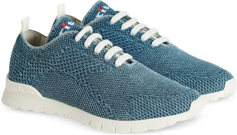 Kiton Fits cotton sneakers Blauw - Foto 5
