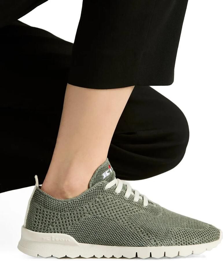 Kiton Fits cotton sneakers Groen - Foto 2
