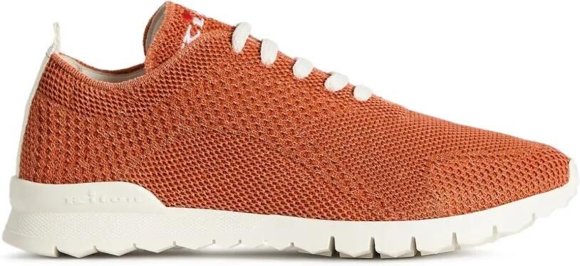 Kiton Fits cotton sneakers Oranje