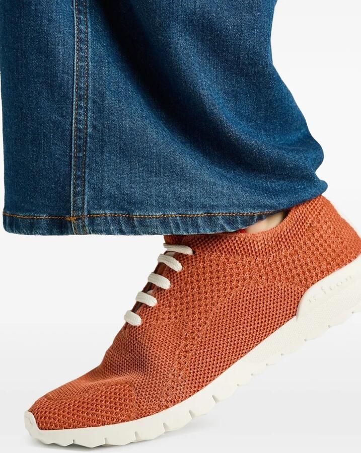 Kiton Fits cotton sneakers Oranje - Foto 3