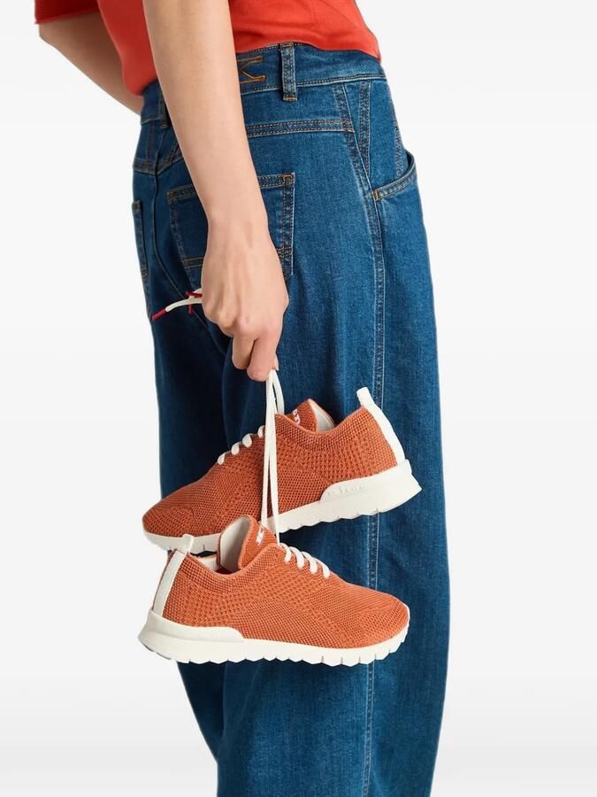Kiton Fits cotton sneakers Oranje - Foto 4