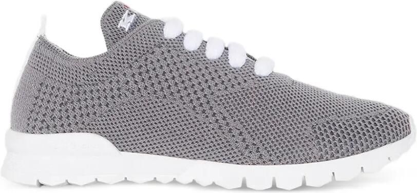 Kiton Fits gebreide kasjmier sneakers Grijs