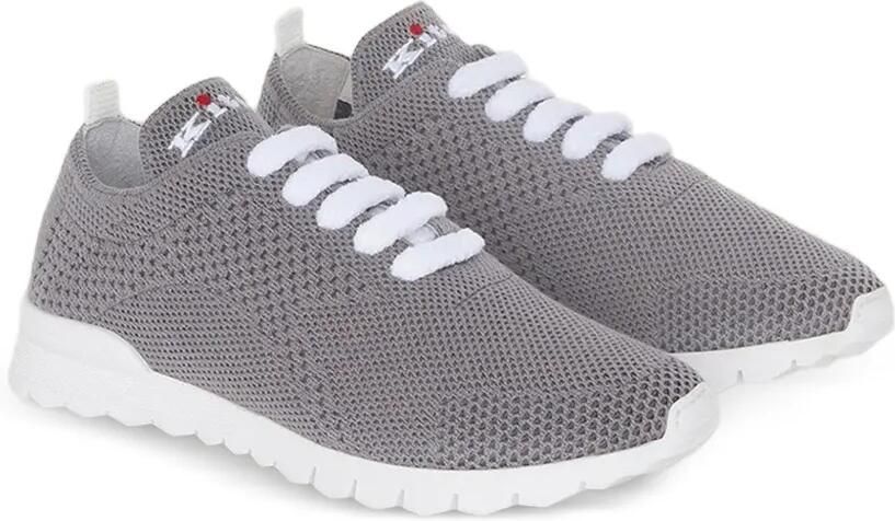 Kiton Fits gebreide kasjmier sneakers Grijs - Foto 4