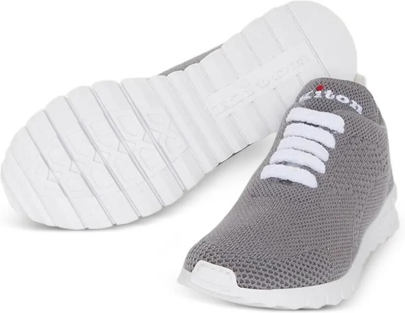 Kiton Fits gebreide kasjmier sneakers Grijs - Foto 3