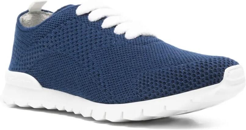 Kiton Fits gebreide sneakers Blauw - Foto 3