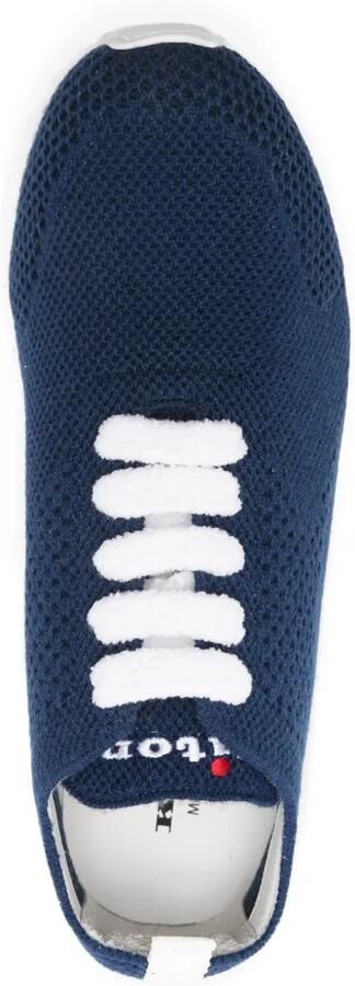 Kiton Fits gebreide sneakers Blauw - Foto 4