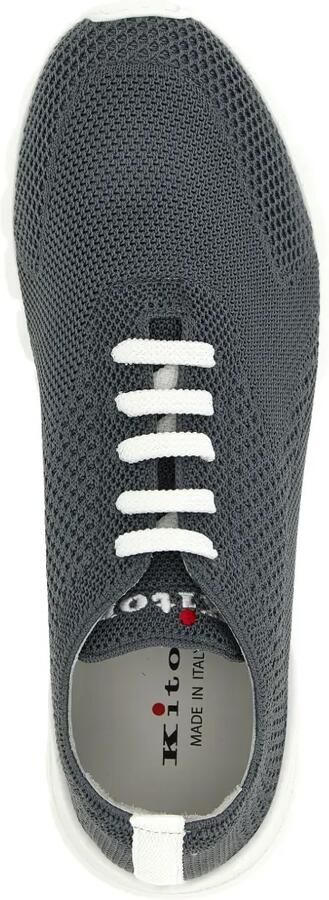 Kiton Fits gebreide sneakers Grijs - Foto 4