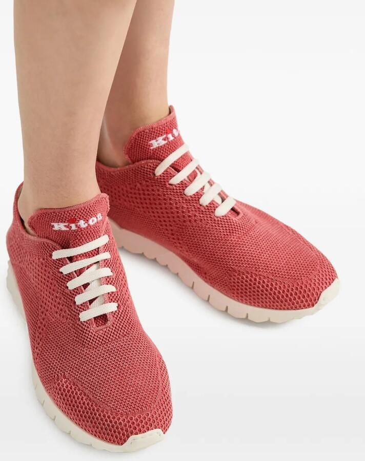 Kiton Fits knitted sneakers Roze - Foto 4