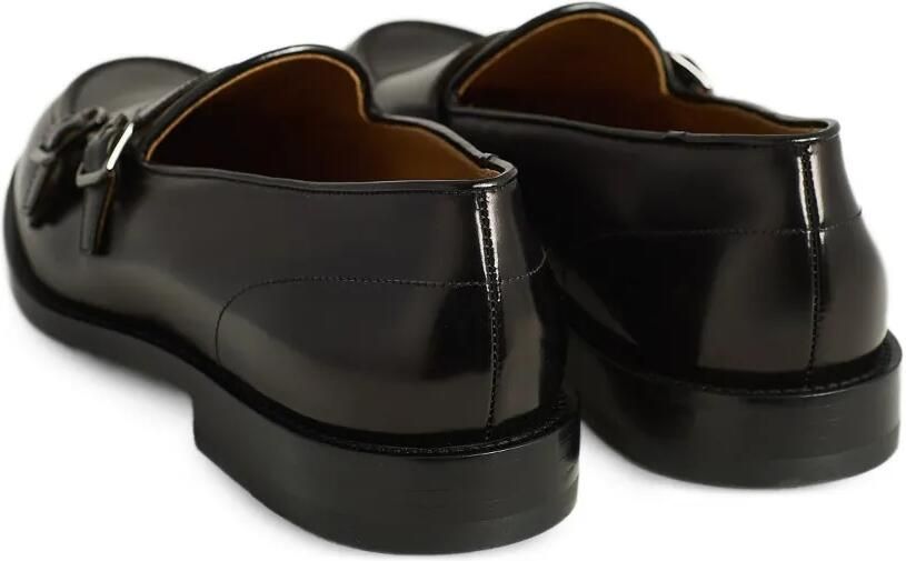 Kiton Geborstelde gespschoenen met dubbele gesp Zwart - Foto 3