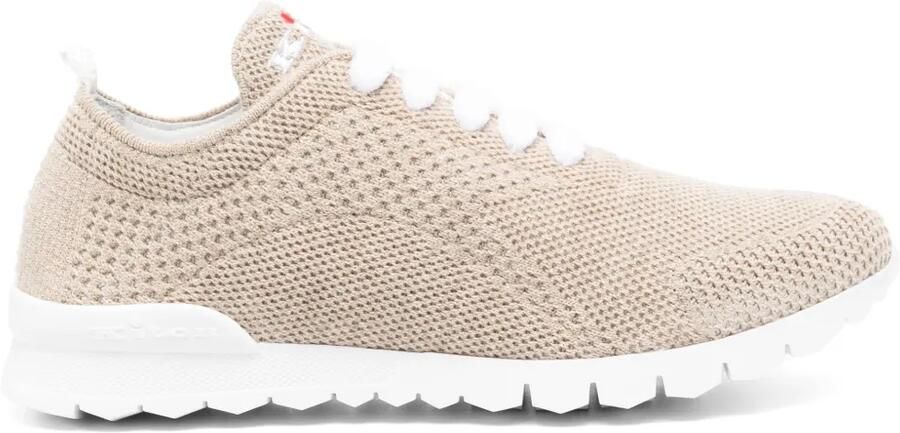 Kiton Gebreide sneakers Bruin