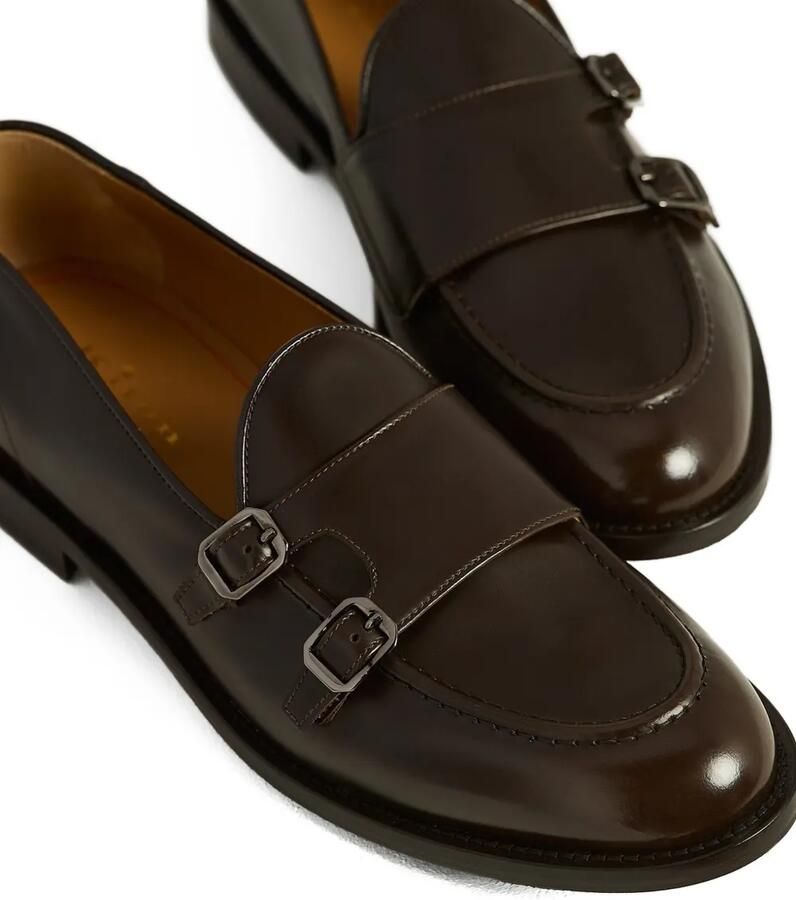 Kiton Gespschoenen met dubbele bandjes en ronde neus Bruin - Foto 2