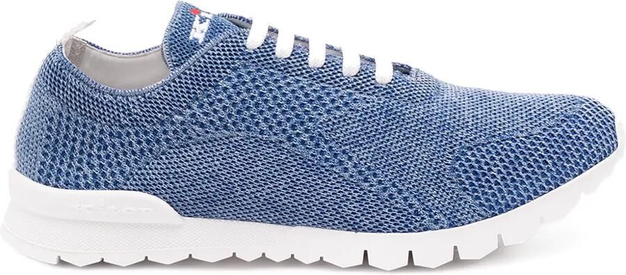 Kiton Getextureerde low-top sneakers Blauw