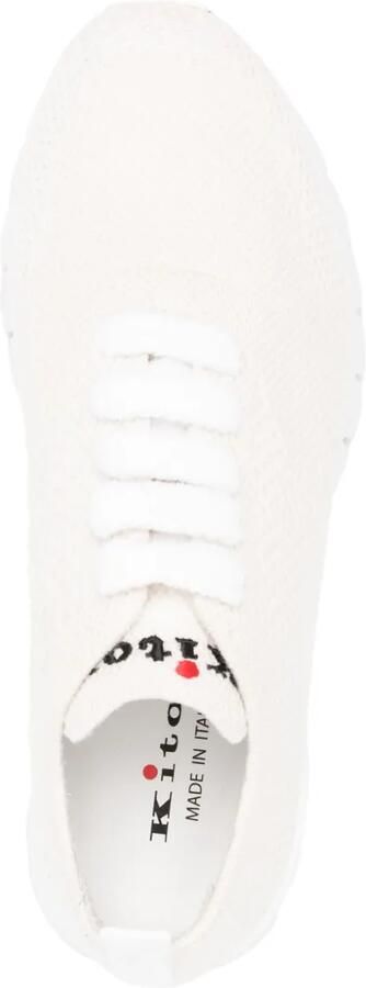 Kiton Hardloopschoenen met mesh Beige - Foto 4