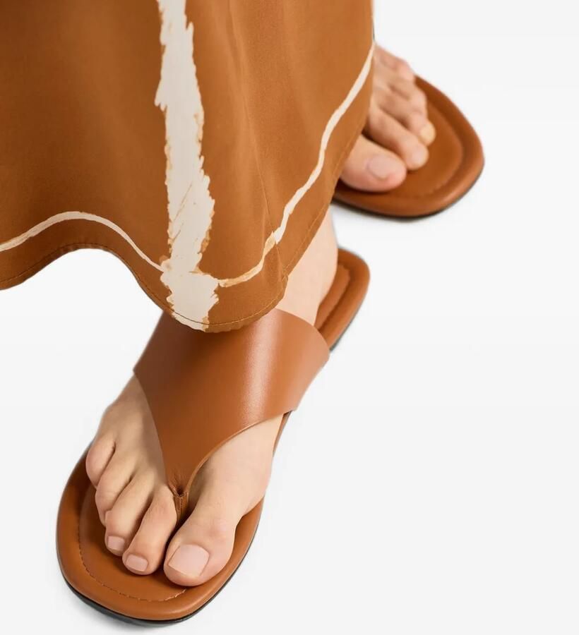 Kiton leather thong sandals Bruin - Foto 2