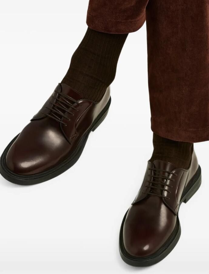 Kiton Leren Derby schoenen Rood - Foto 3
