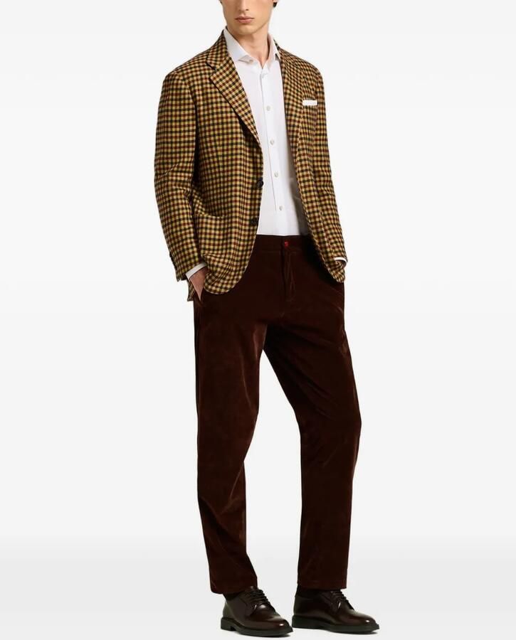 Kiton Leren Derby schoenen Rood - Foto 2