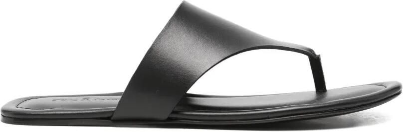 Kiton Leren sandalen Zwart
