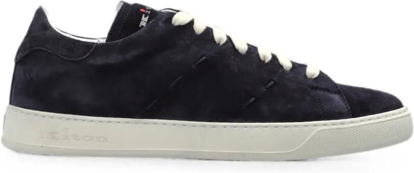 Kiton Leren sneakers Blauw