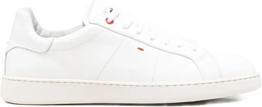 Kiton Leren sneakers Wit