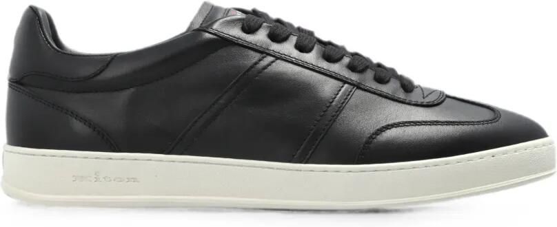 Kiton Leren sneakers Zwart