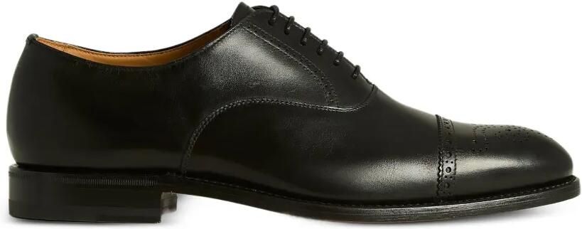 Kiton Oxford schoenen met brogue-detail Zwart