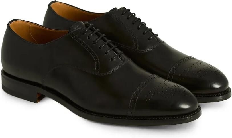 Kiton Oxford schoenen met brogue-detail Zwart - Foto 5