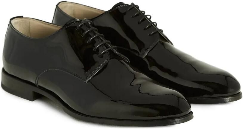 Kiton Oxford schoenen met lakafwerking en ronde neus Zwart - Foto 5