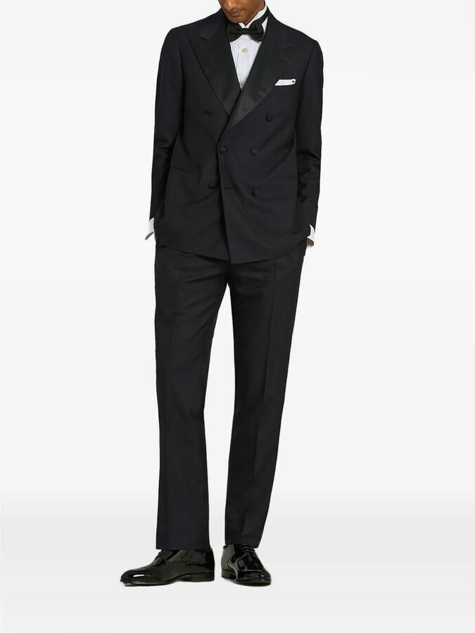 Kiton Oxford schoenen met lakafwerking en ronde neus Zwart - Foto 4