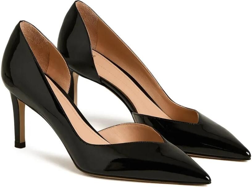 Kiton Lakleren pumps Zwart - Foto 4