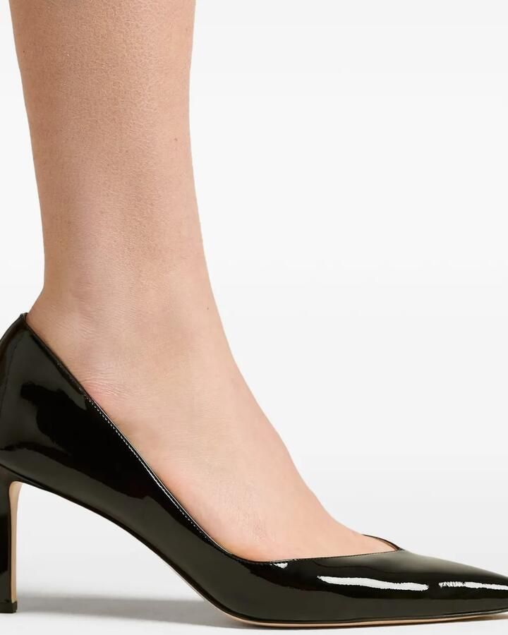 Kiton Lakleren pumps Zwart - Foto 3