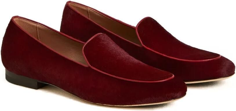 Kiton piped calf-hair loafers Rood - Foto 5
