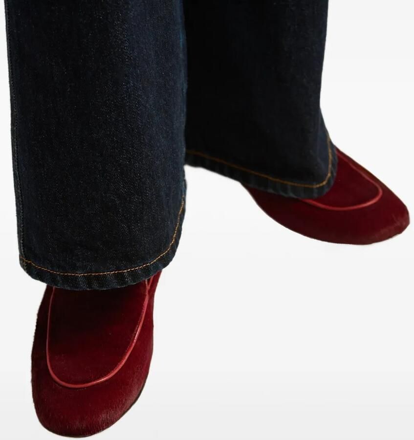 Kiton piped calf-hair loafers Rood - Foto 2