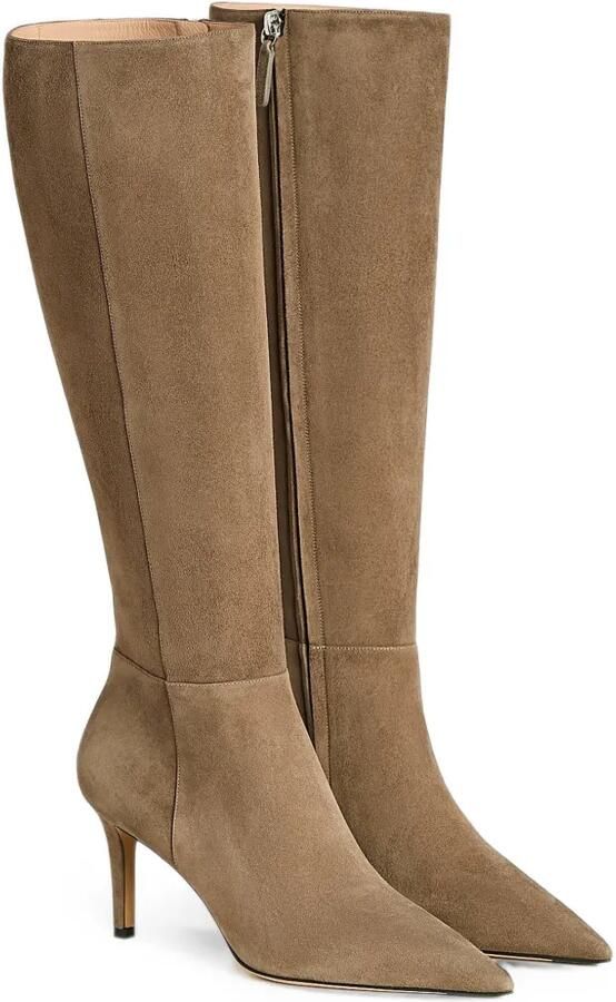 Kiton pointed-toe suede boots Beige - Foto 5