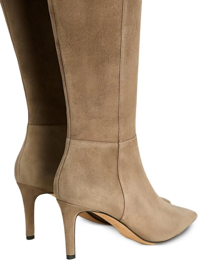 Kiton pointed-toe suede boots Beige - Foto 3
