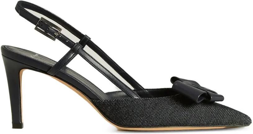 Kiton Slingback pumps met strikdetail Blauw
