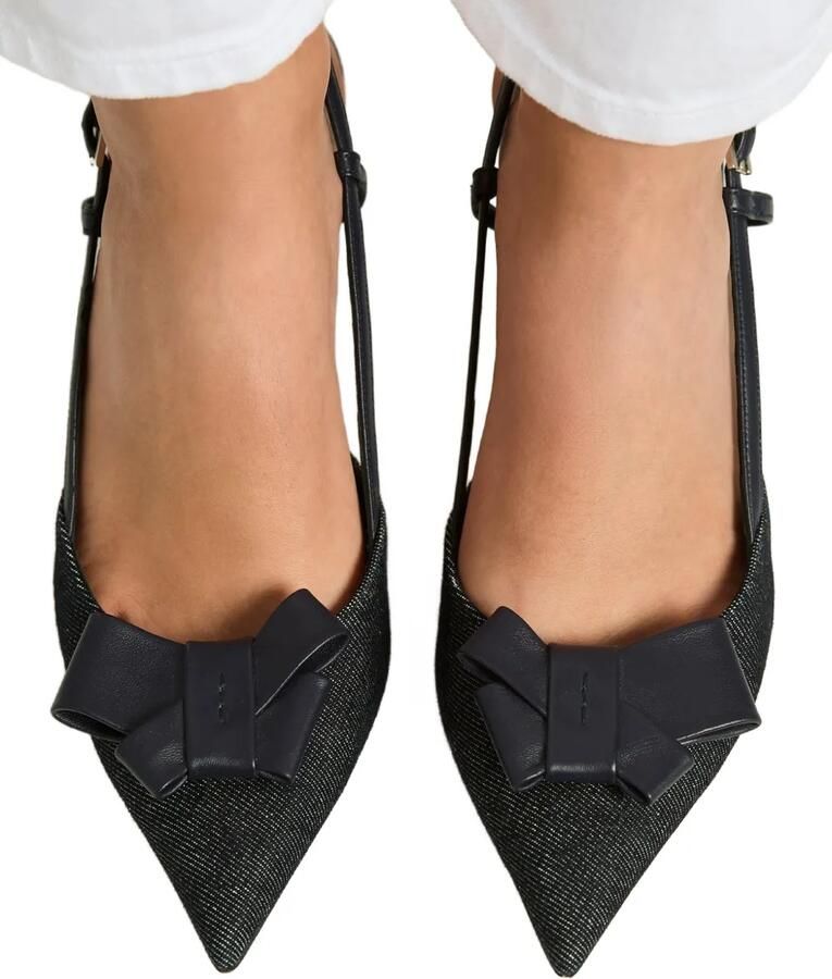 Kiton Slingback pumps met strikdetail Blauw - Foto 3
